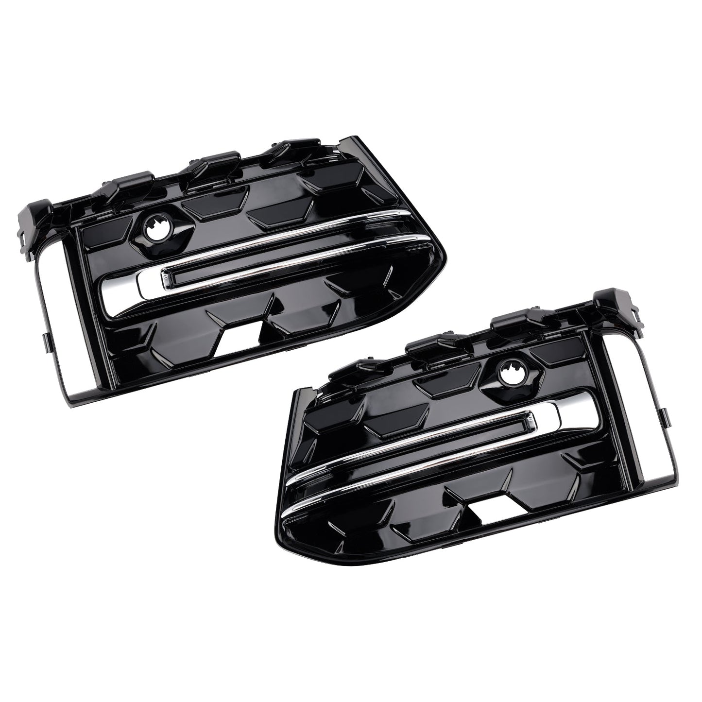 Griglia fendinebbia paraurti anteriore Audi A6 C8PA S-Line S6 2023+, finitura nera cromata