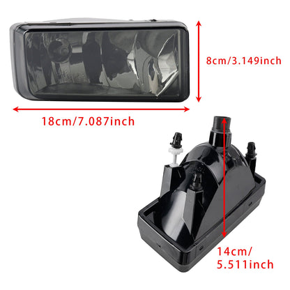 Coppia di fari fendinebbia anteriori con lampadine per Chevy Silverado 2007-2013, lenti fumé