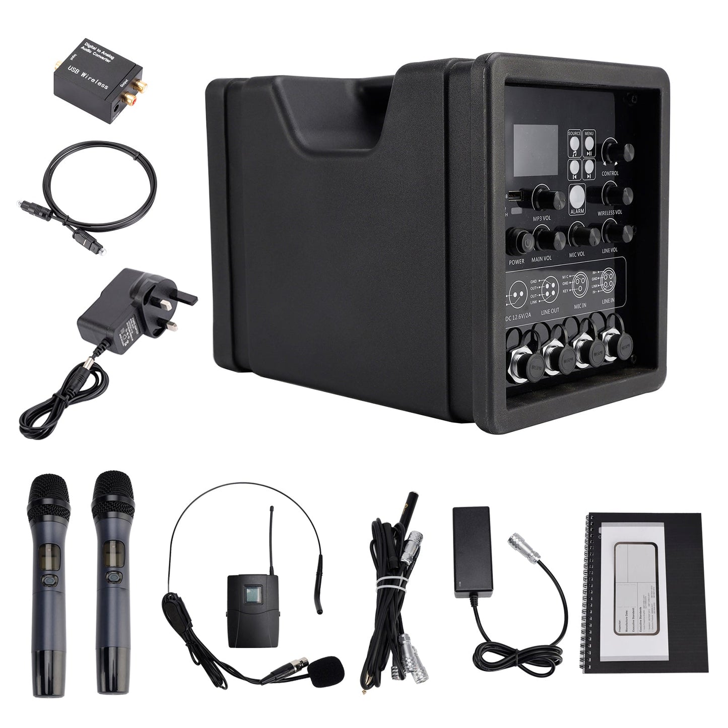 Megafono portatile CX-10 Sistema di altoparlanti PA portatili wireless Altoparlante FM