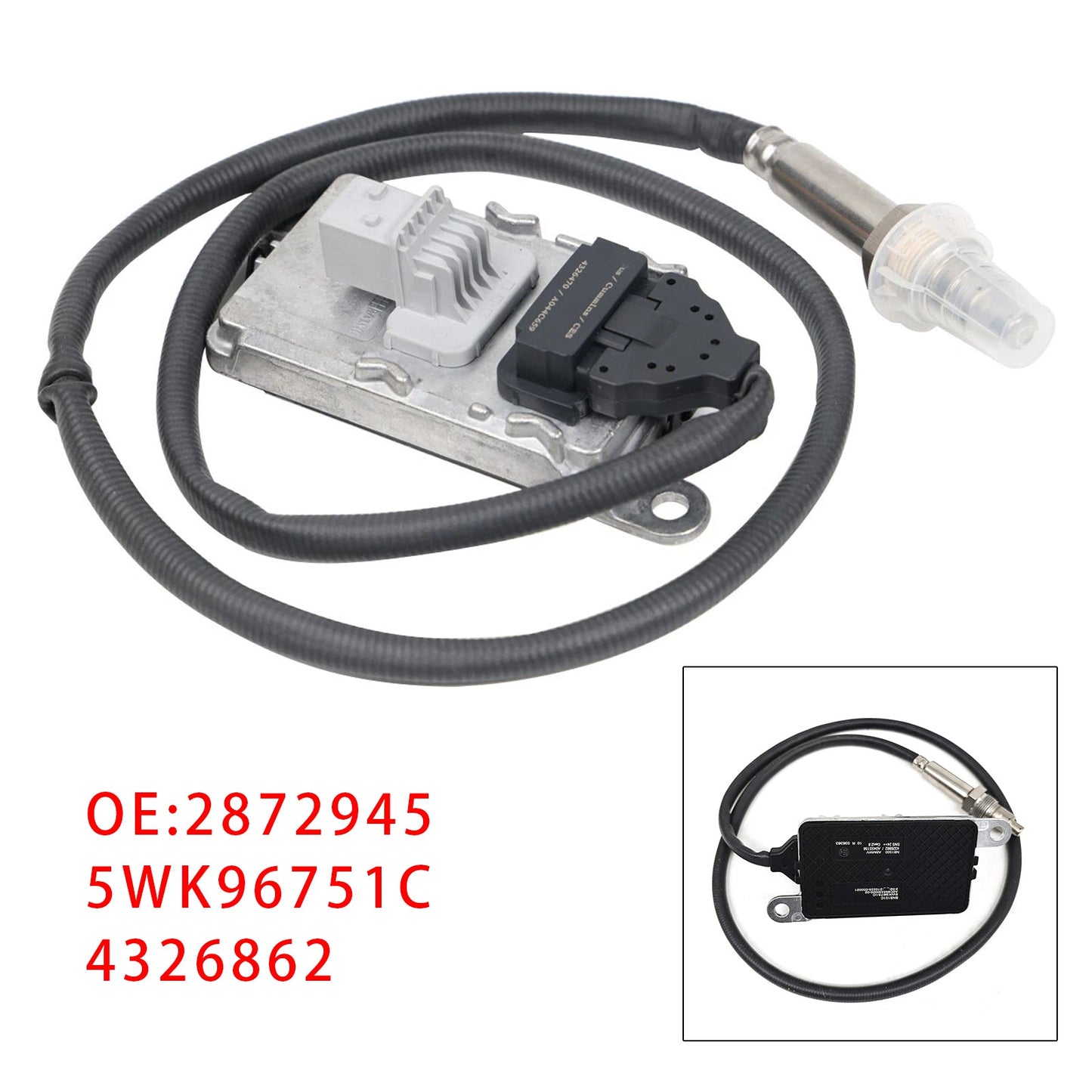 Sensore di ossigeno e ossido di azoto Nox per camion Cummins 24V VAN 2872945 5WK96751C 4326862