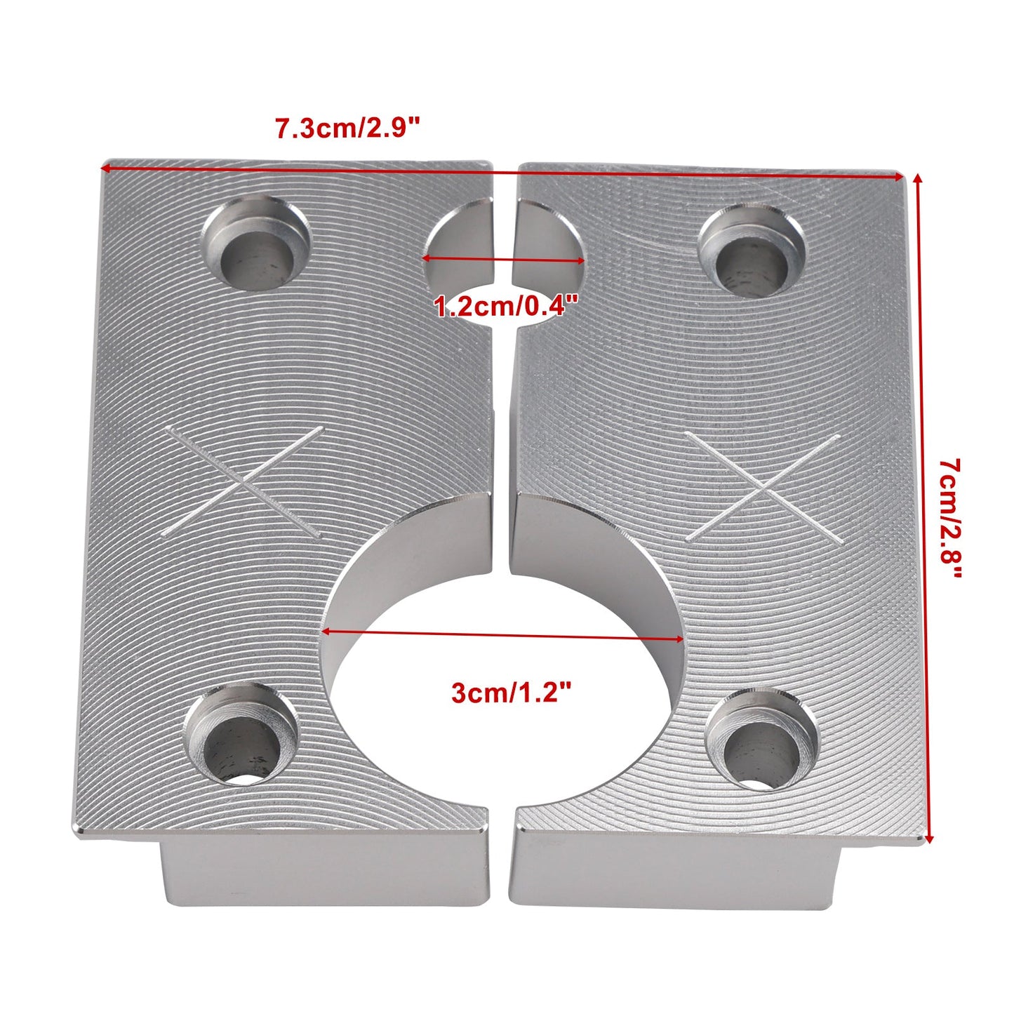 Corpo del serbatoio e morsetto dell'albero 803-00-208 per la ricostruzione dell'ammortizzatore Fox Float X Morsetto a morsa