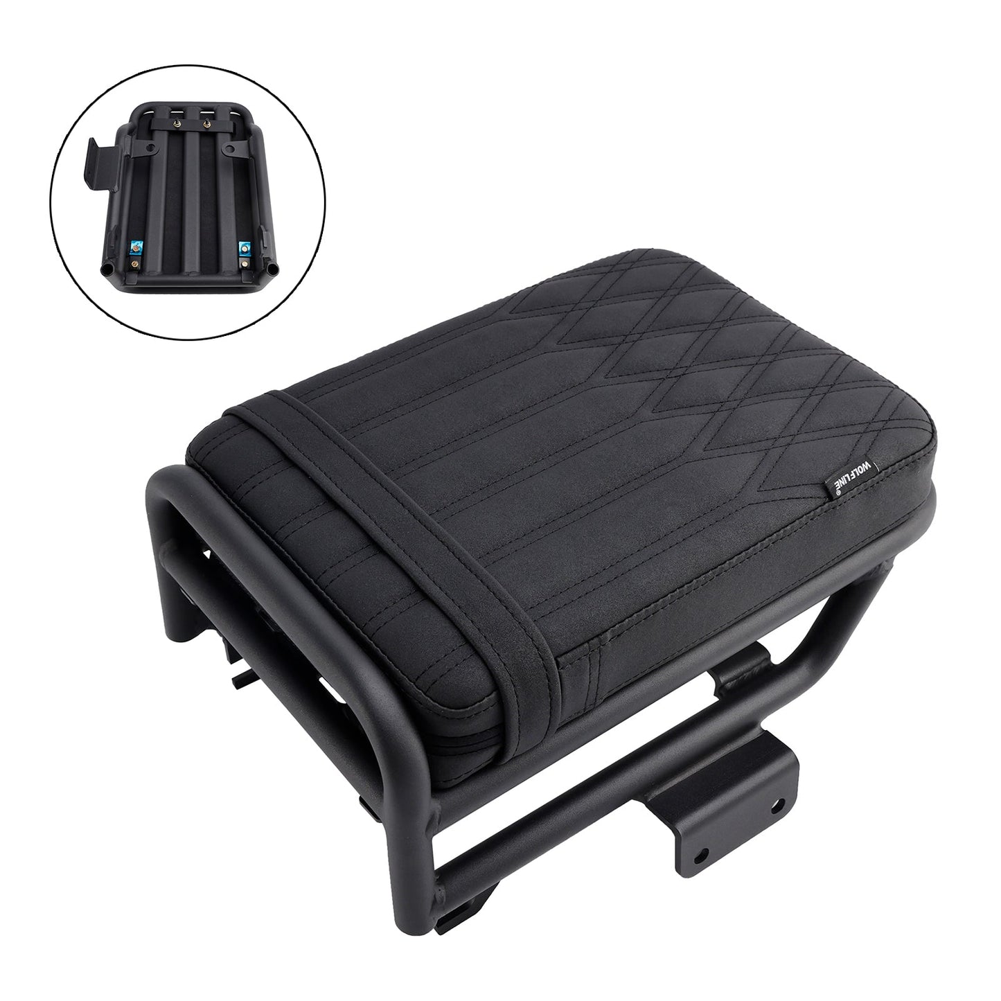 Sella passeggero posteriore per Honda Ct125 Huntercub 2020-2023, colore nero piatto