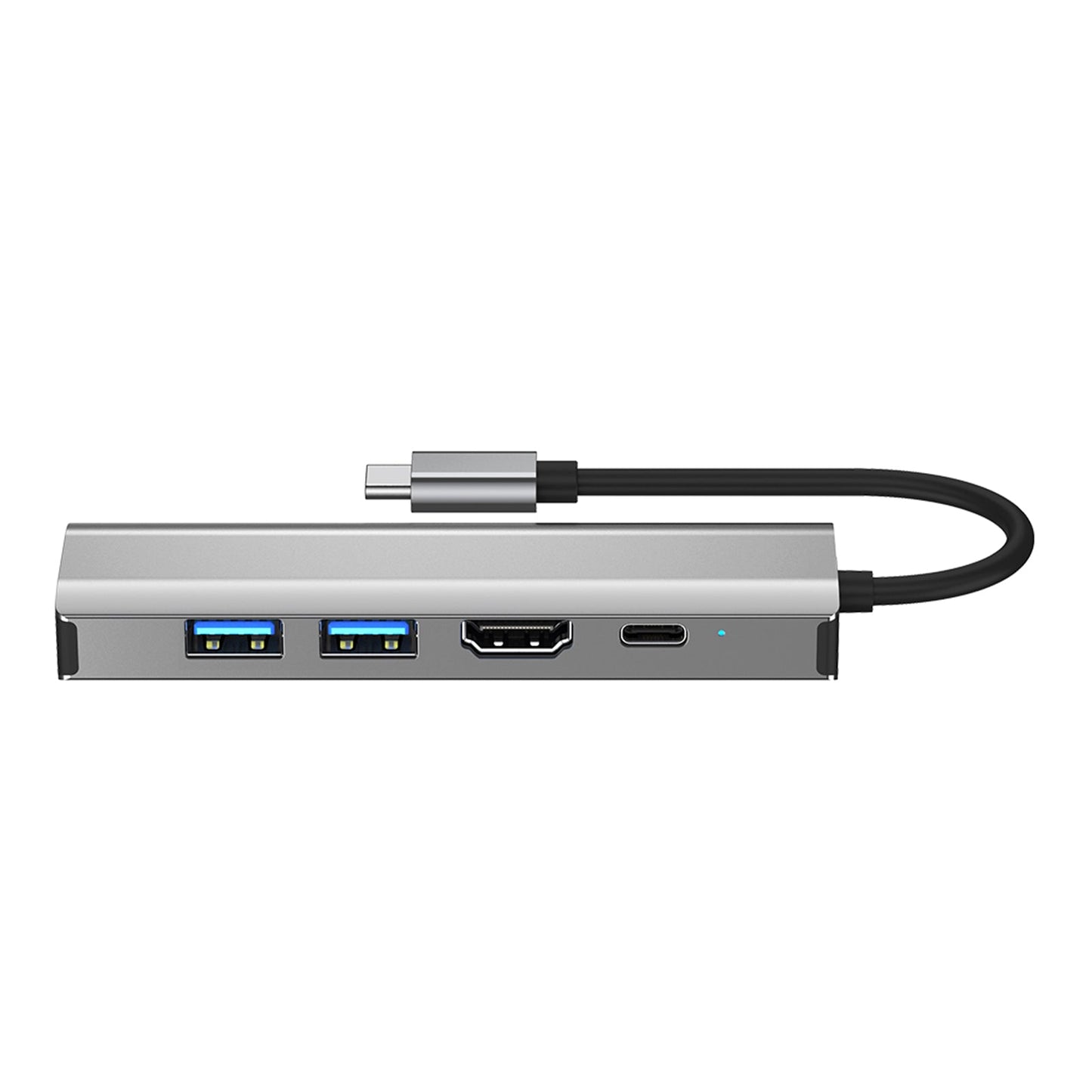 5 in 1 TYPE-C a USB3.0*1+USB2.0*1+PD100W/dati USB-C+HDMI+scheda di rete 100M per iPad