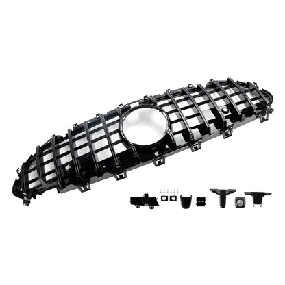 Black Front Bumper Grill Grille Per Mercedes CLS C257 W257 Coupe 2018-2024