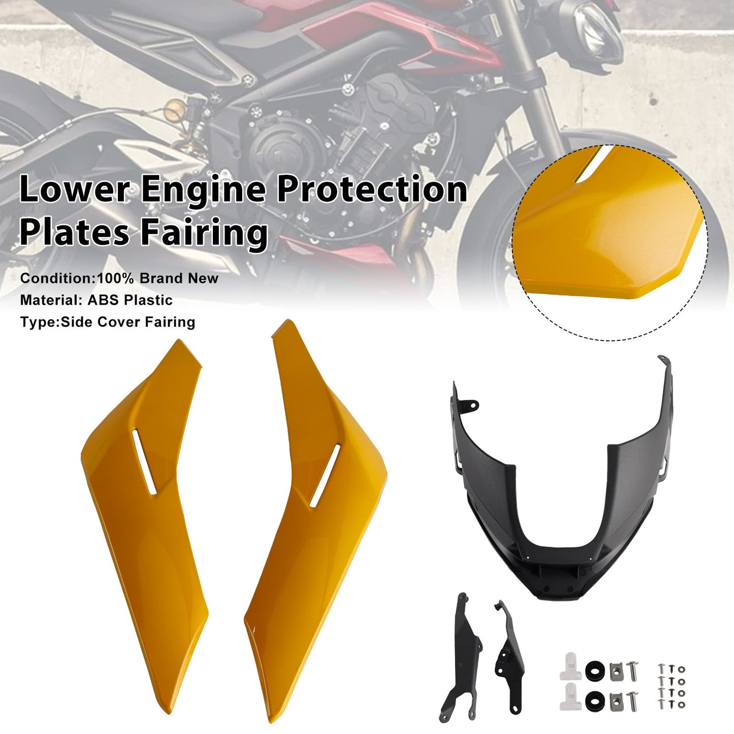 Pannelli inferiori del motore Street Triple 765 R/RS 2023-2025, carenatura protettiva