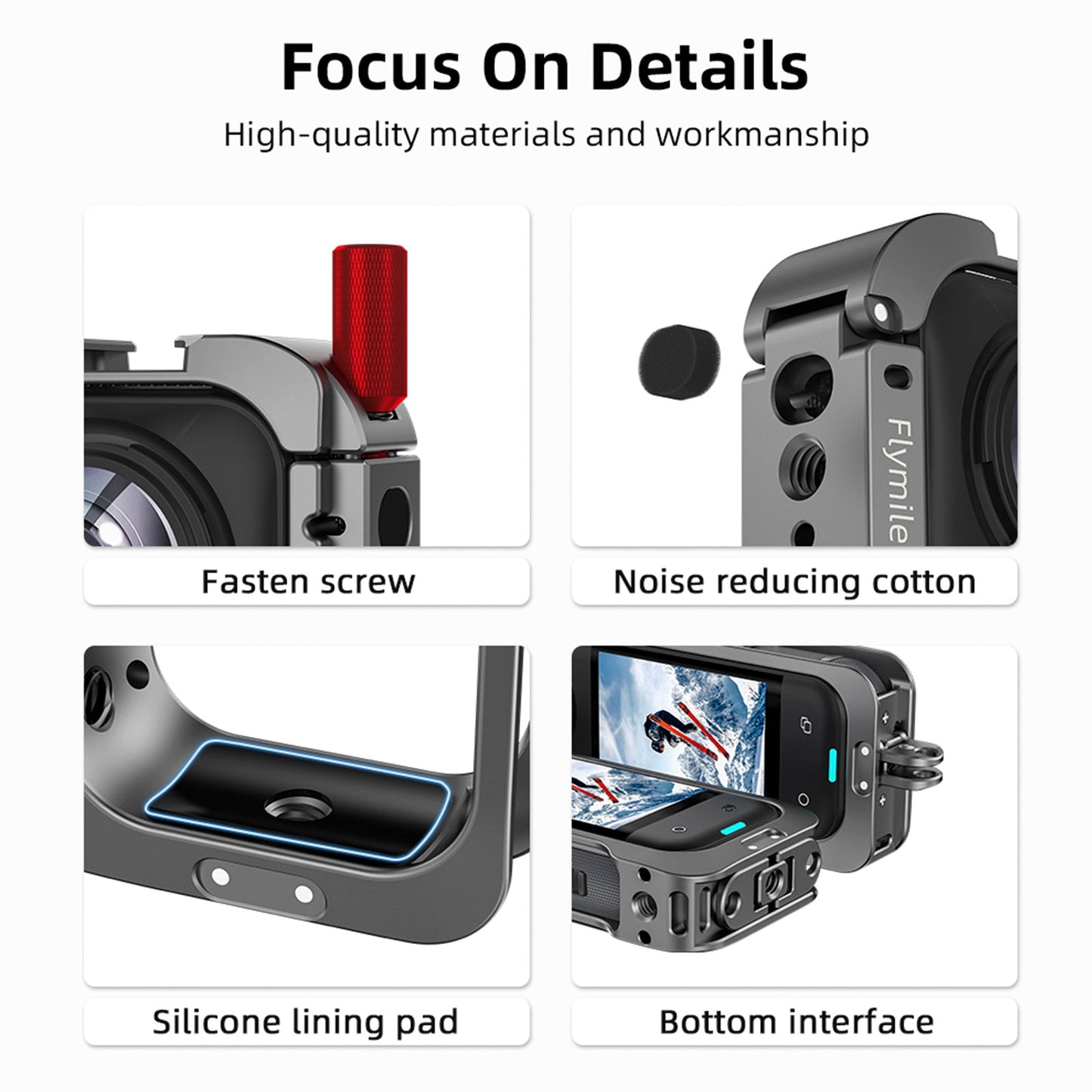 Accessori per fotocamera: custodia protettiva con copriobiettivo e kit per Insta360 X5
