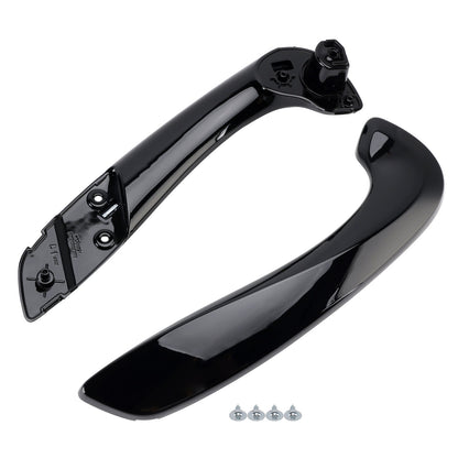 Set base+copertura maniglia interna portiera anteriore sinistra Renault Megane 3 2008-2016, nero