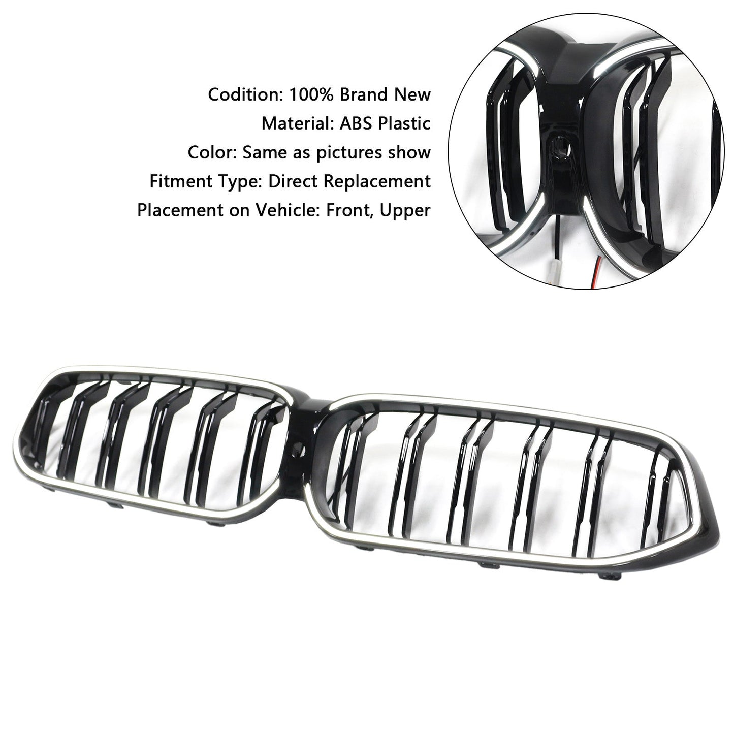 Griglia anteriore a doppio rene nera BMW Serie 6 G32 2020-2025