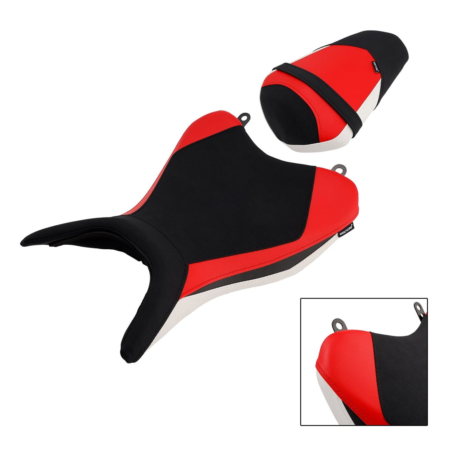 2025 - Per Yamaha Yzf-R3 2025 - Mt-03 Cuscino posteriore per sedile conducente e passeggero, colore bianco