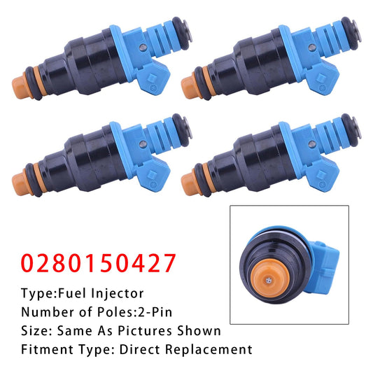 4 pezzi iniettori carburante per Opel Astra Cavalier Calibra 2.0L 0280150427