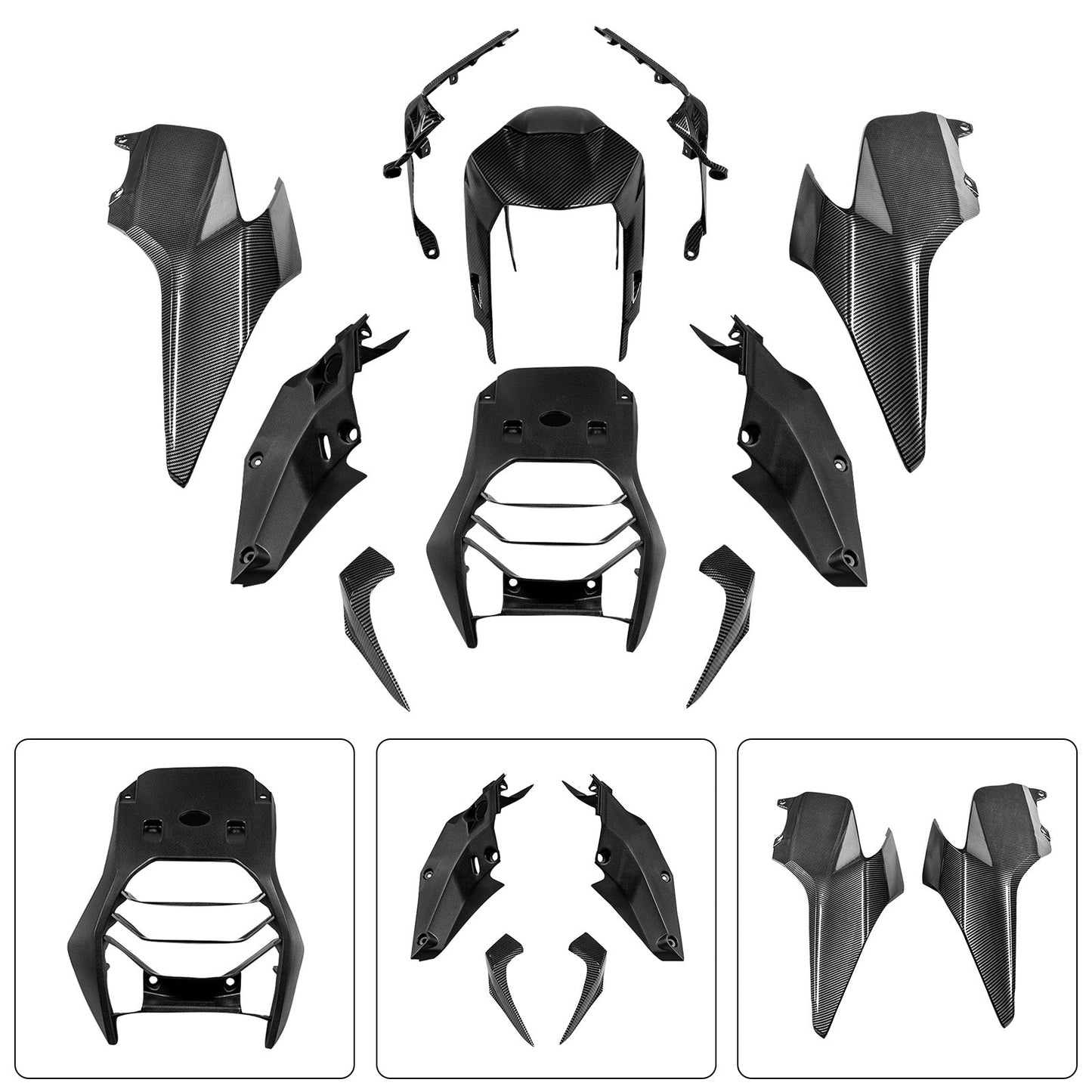 Kit di carene in plastica stampata a iniezione per Honda 390 Duke 2017-2023