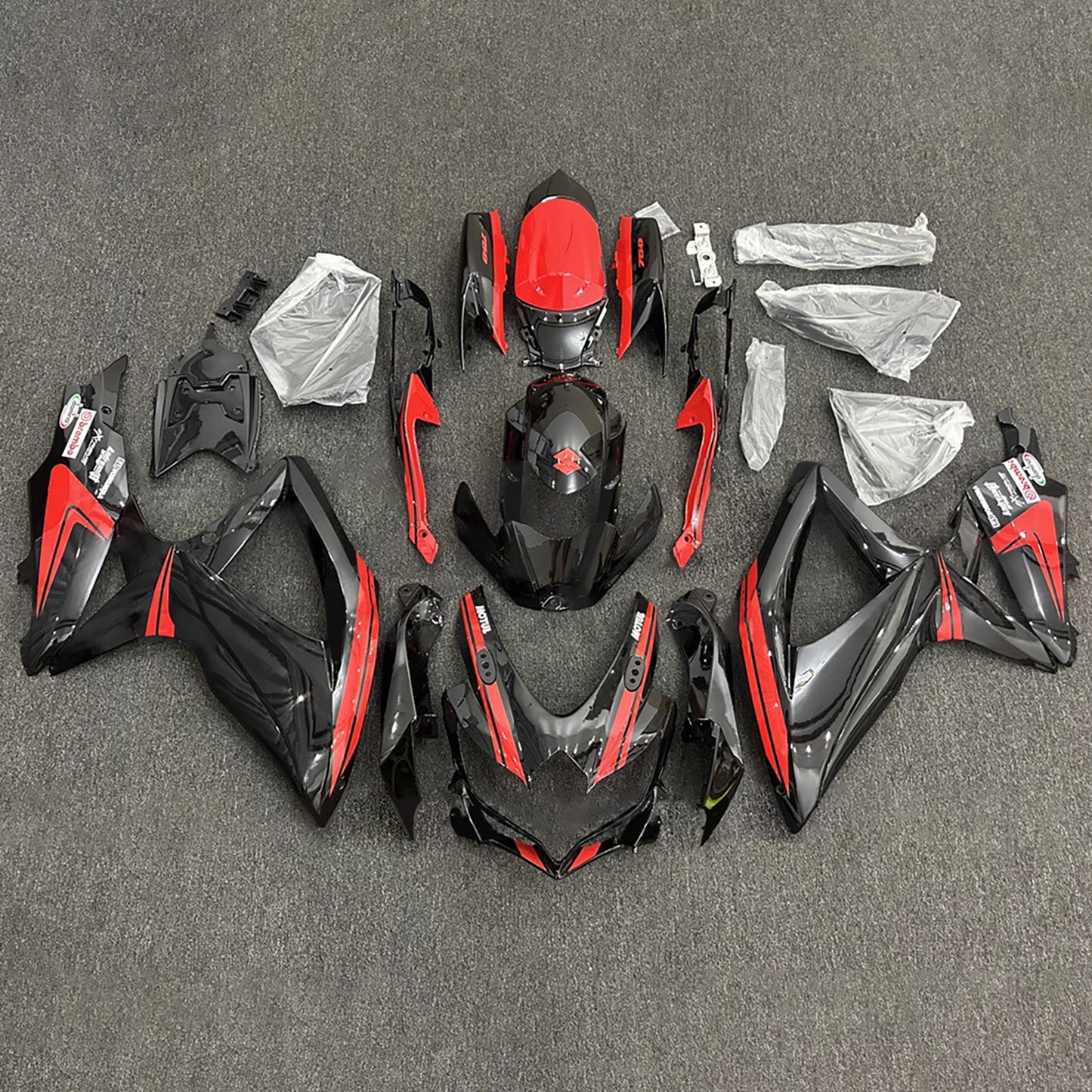 Kit carenatura iniezione plastica ABS per Suzuki GSXR 600/750 2008-2010 K8