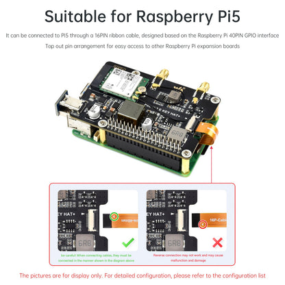 Scheda adattatore di alimentazione Ethernet PoE per Raspberry Pi 5 PCIe a M.2 E Key