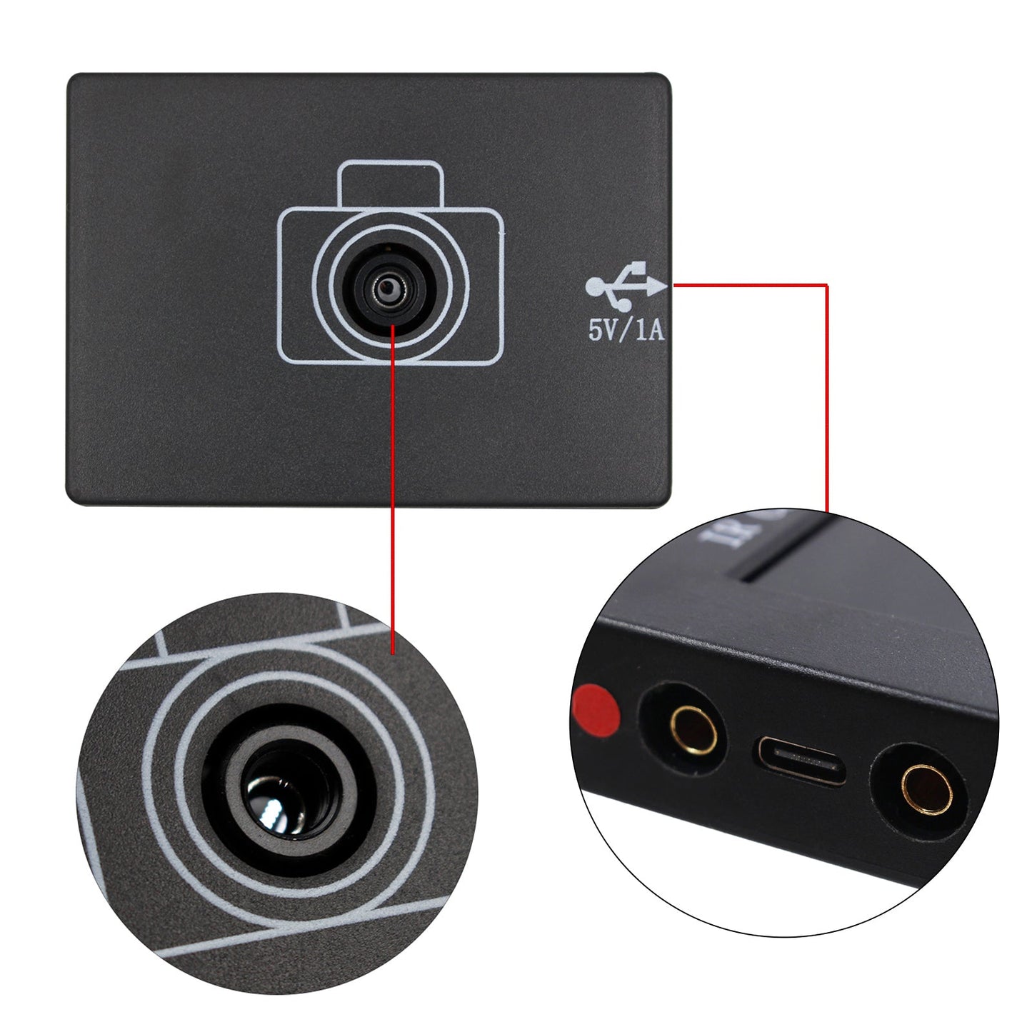 Tester di temperatura con telecamera a infrarossi 2 in 1, termocamera con sensore di immagine da 1,8 pollici