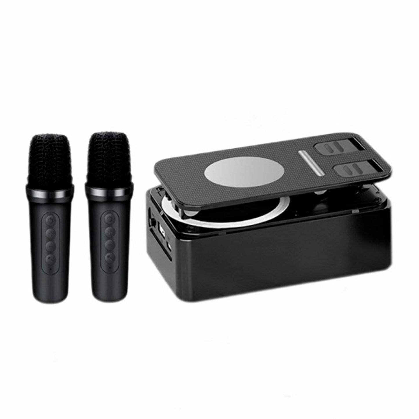 Supporto per telefono 4 in 1 Altoparlante Bluetooth Caricabatterie wireless Power Bank Desktop Live