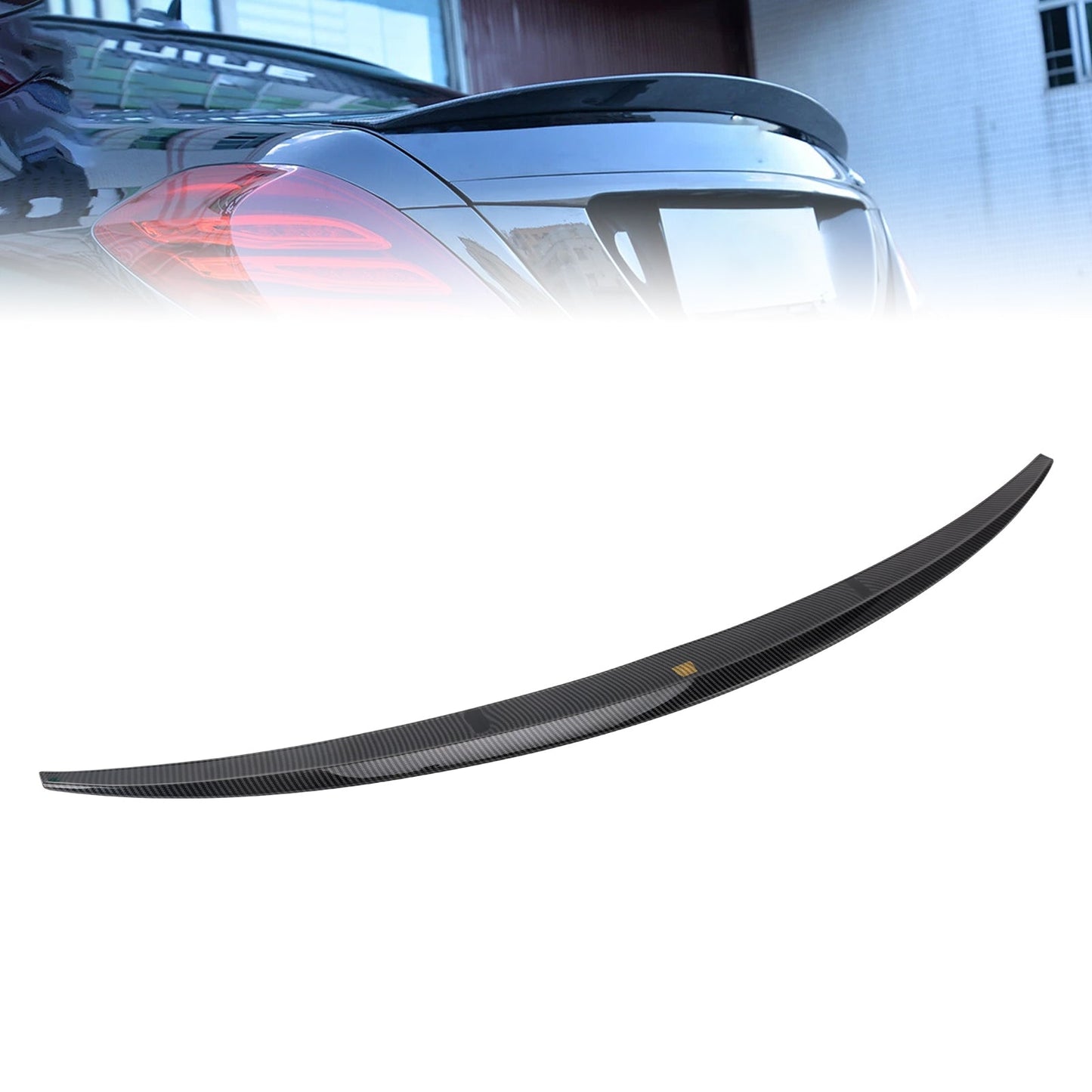 Spoiler posteriore in fibra di carbonio per Mercedes-Benz Classe S W222 2014-2020