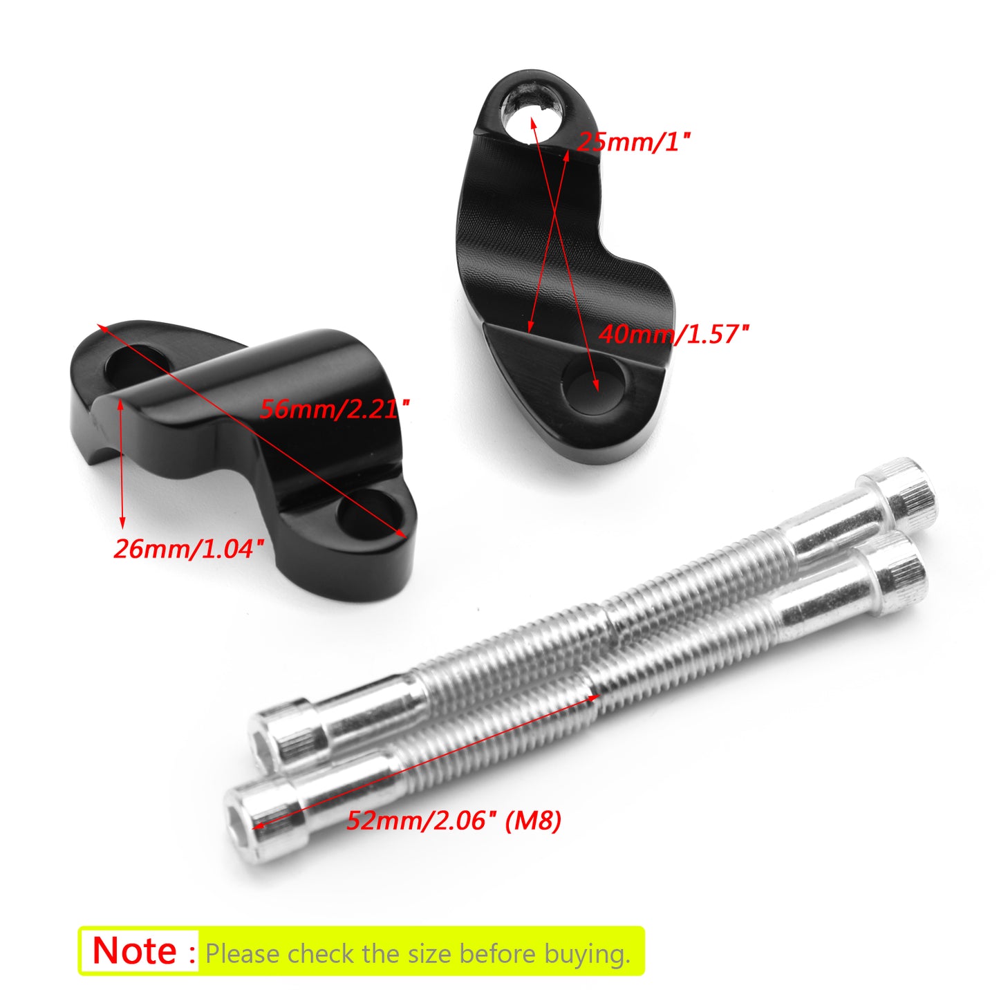Per 2010-2018 Sportster XL1200X 48 Estensioni riser manubrio nere da 1" 25mm