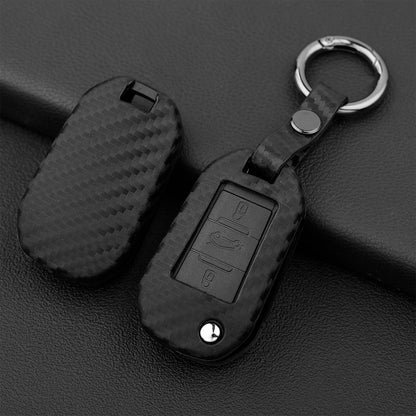 Custodia in similpelle e silicone per chiave auto Peugeot con fibbia