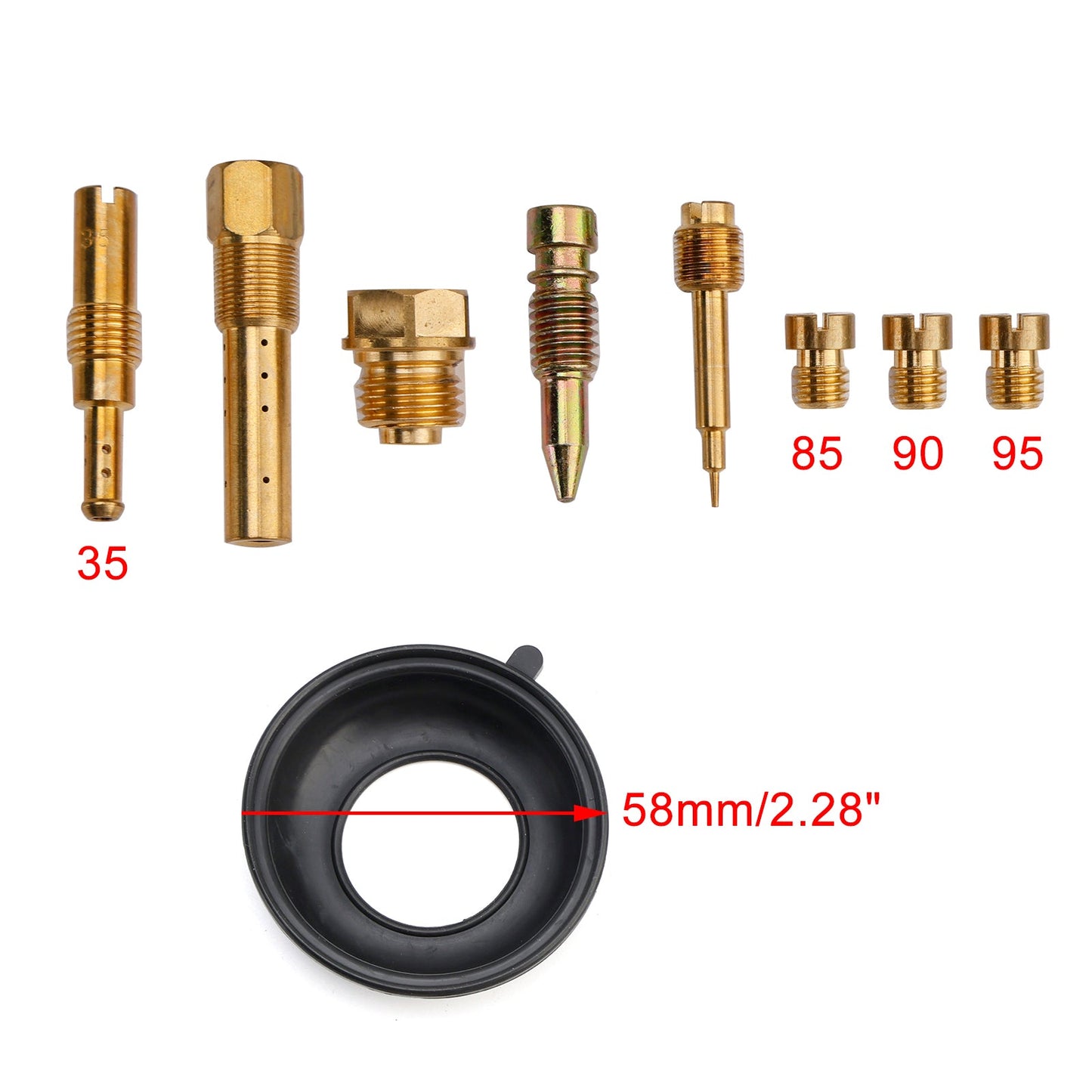 Kit di riparazione e revisione del carburatore per Honda CBR19 CBR250R MC19 1986-1988