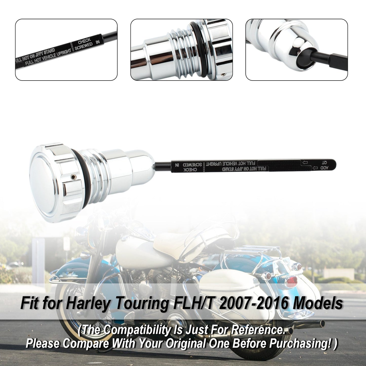 Modelli Harley Touring FLH/T 2007-2016 Tappo del tappo del serbatoio dell'astina di livello olio per Touring FLH/T