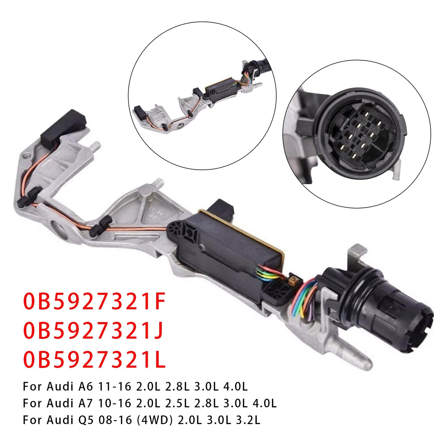 Sensore di posizione della leva selettrice del cambio Audi A6 2.0L 2.8L 3.0L 4.0L 2011-2016 0B5927321J