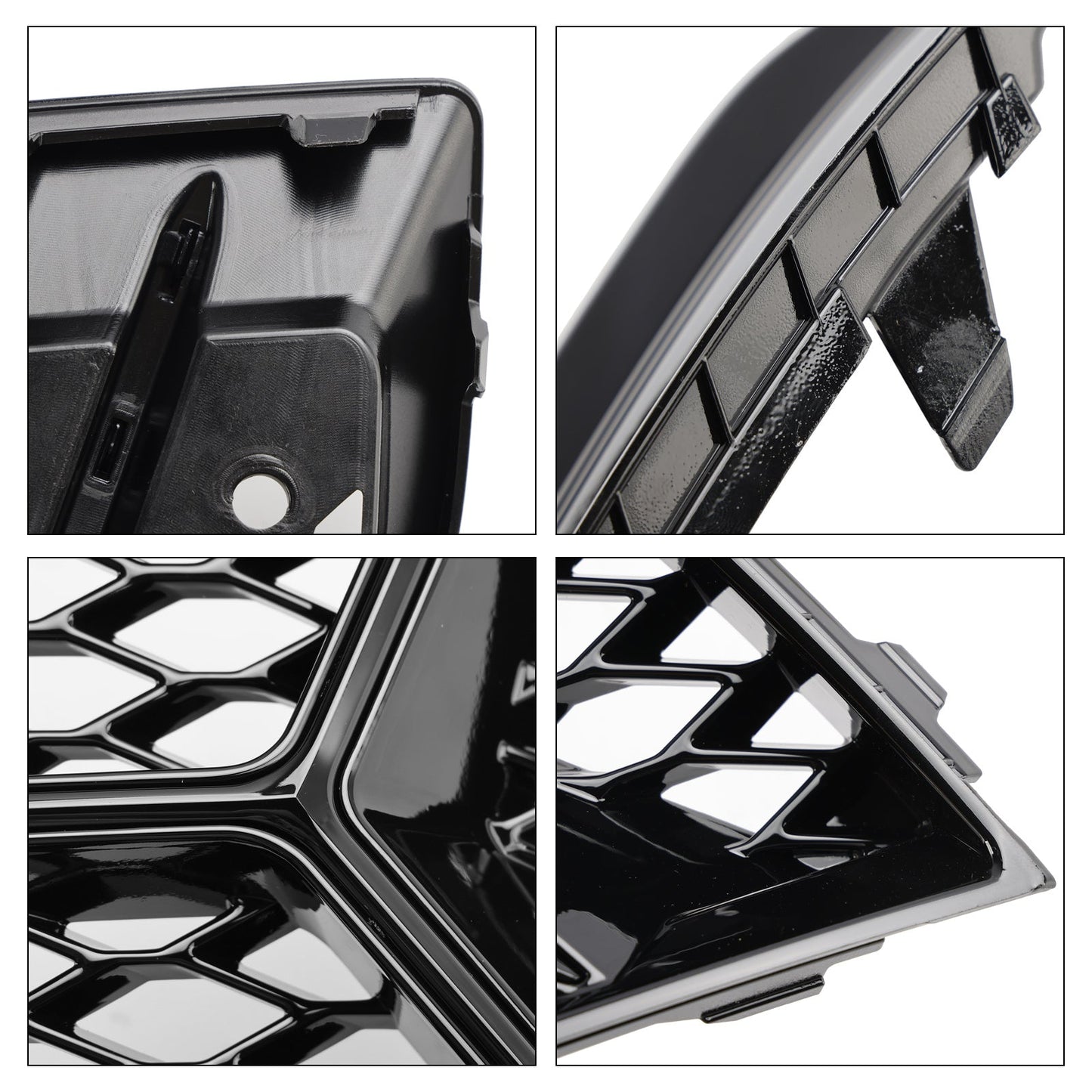 Griglia paraurti anteriore Audi A3 2017-2020 Copertura fendinebbia Telaio lampada Trim Fit