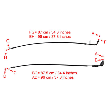 Cavo acceleratore per Suzuki GSXR1000 2017-2023 nero