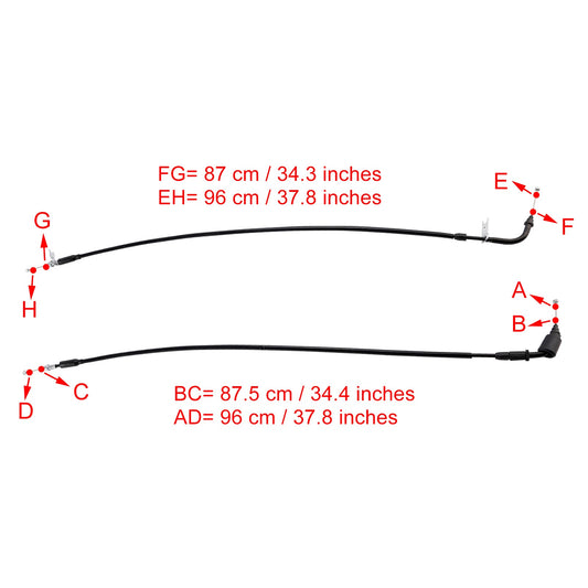 Cavo acceleratore per Suzuki GSXR1000 2017-2023 nero