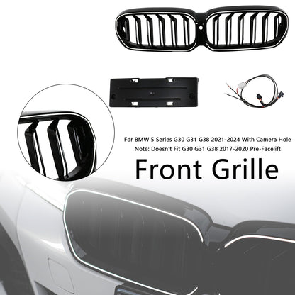 Griglia anteriore a doppio rene BMW Serie 5 G30 G38 2021-2024, nero lucido