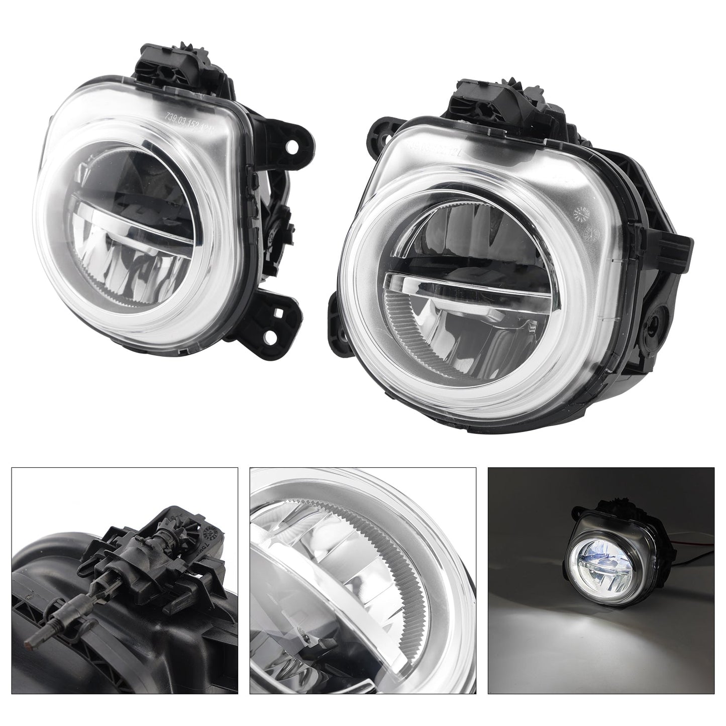 Coppia di fendinebbia anteriori a LED per BMW X3 F25 X4 F26 X5 F15 X6 F16 63177317252
