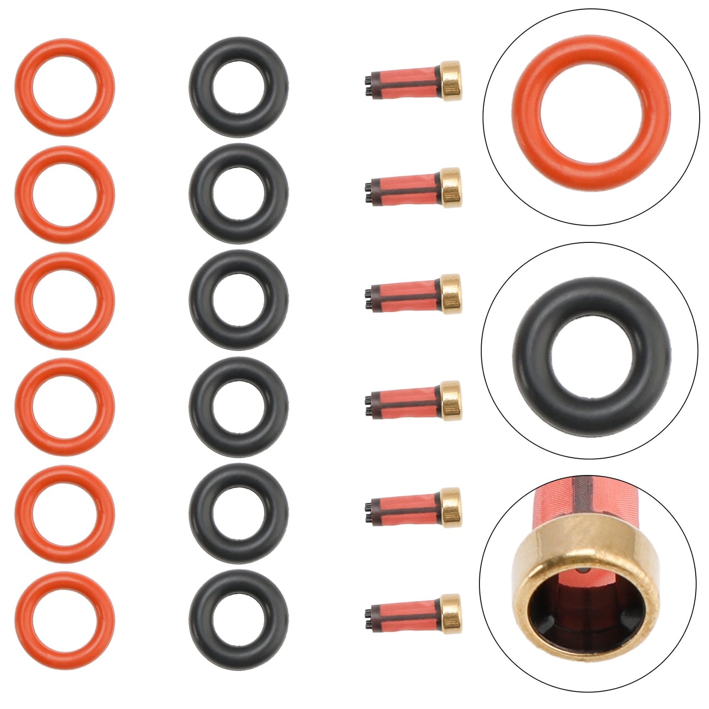 BMW E46 320i 323i 325i 328i 330i M52 M54 Kit di riparazione iniettori carburante 13537546244 13641437487