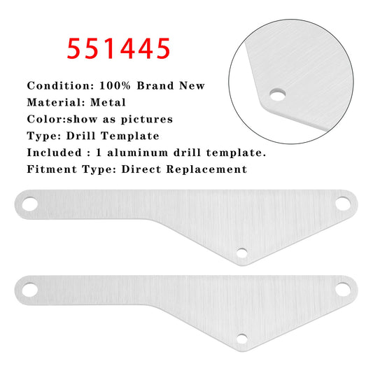 Confezione da 2 modelli di foratura per blocco di ferro per montare l'alternatore 551445 per camion/SUV LS1