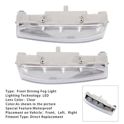 Coppia di fendinebbia diurni a LED per Mercedes Benz W204 S204 W212 2007-2014