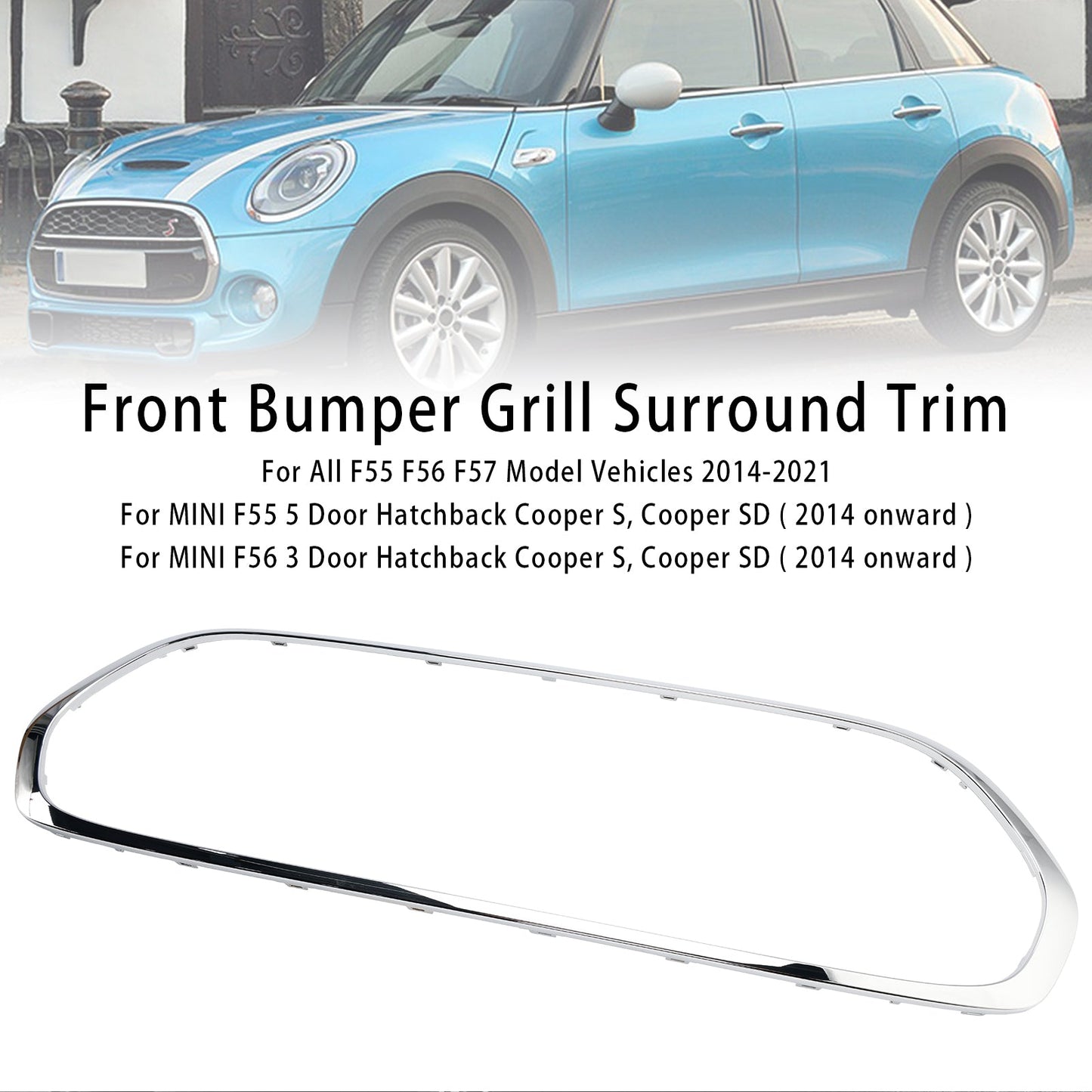 2014-2021 Mini Cooper F55 F56 F57 Griglia anteriore Griglia Surround 51137449207