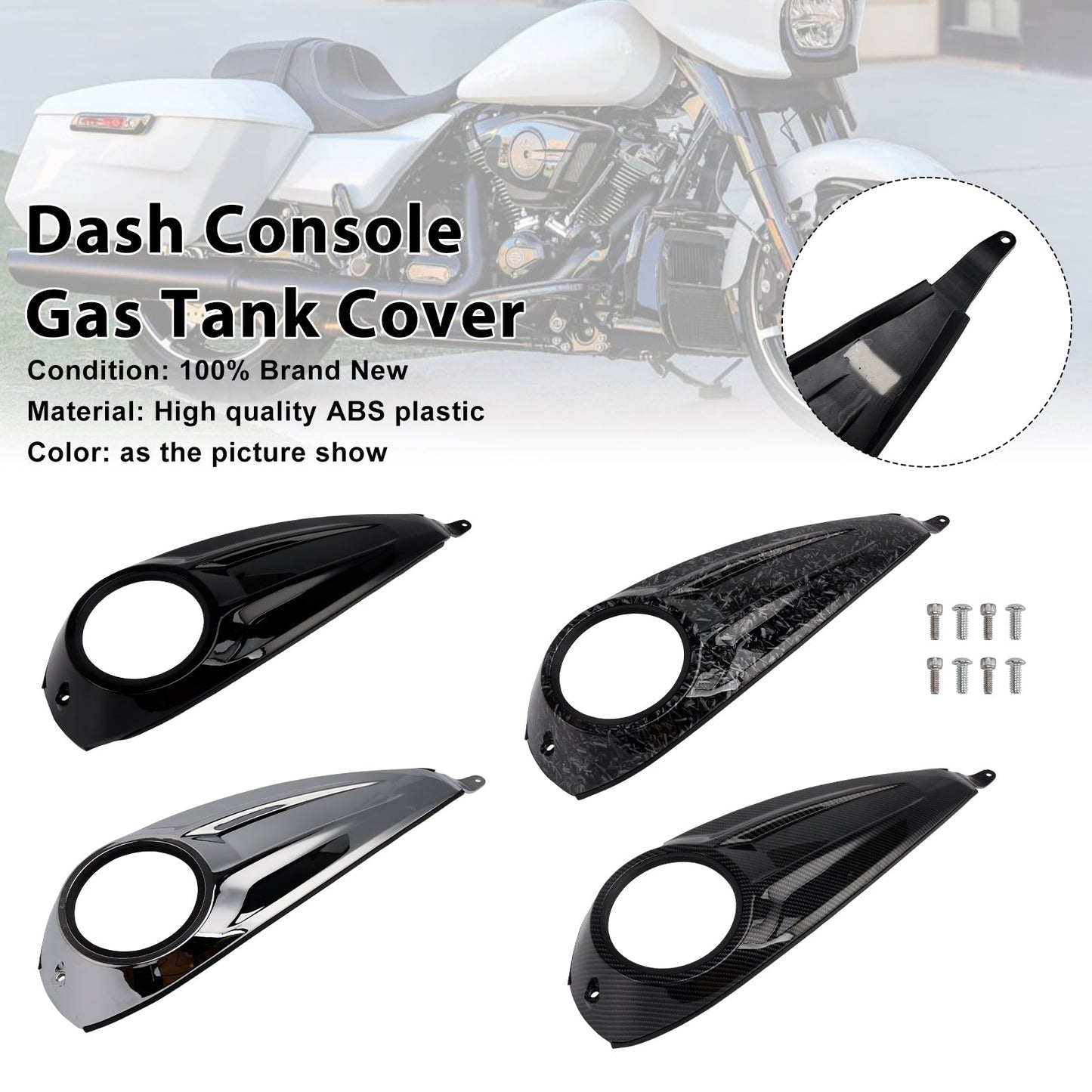 Copertura del serbatoio del carburante per console del cruscotto per Touring Road Glide / Street Glide 2023-2025