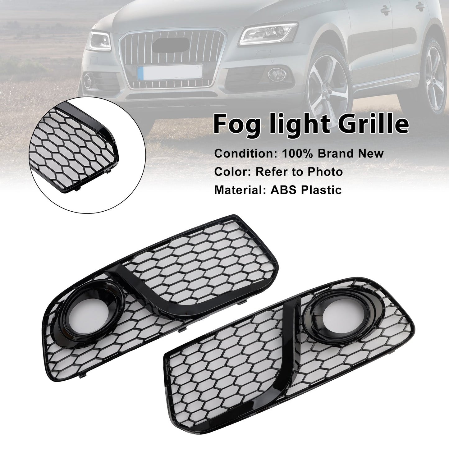 Griglia fendinebbia paraurti anteriore nera Audi Q5 2013-2017 8R0807681M