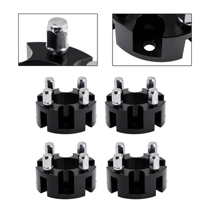 Kit distanziali per ruote da 2"" per carrelli da golf, dadi ruota neri per Yamaha Club Car Ezgo