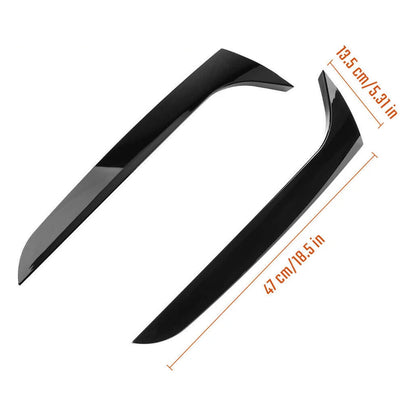 Spoiler laterali per lunotto posteriore Audi A4 B8 Avant 2009-2016, nero lucido