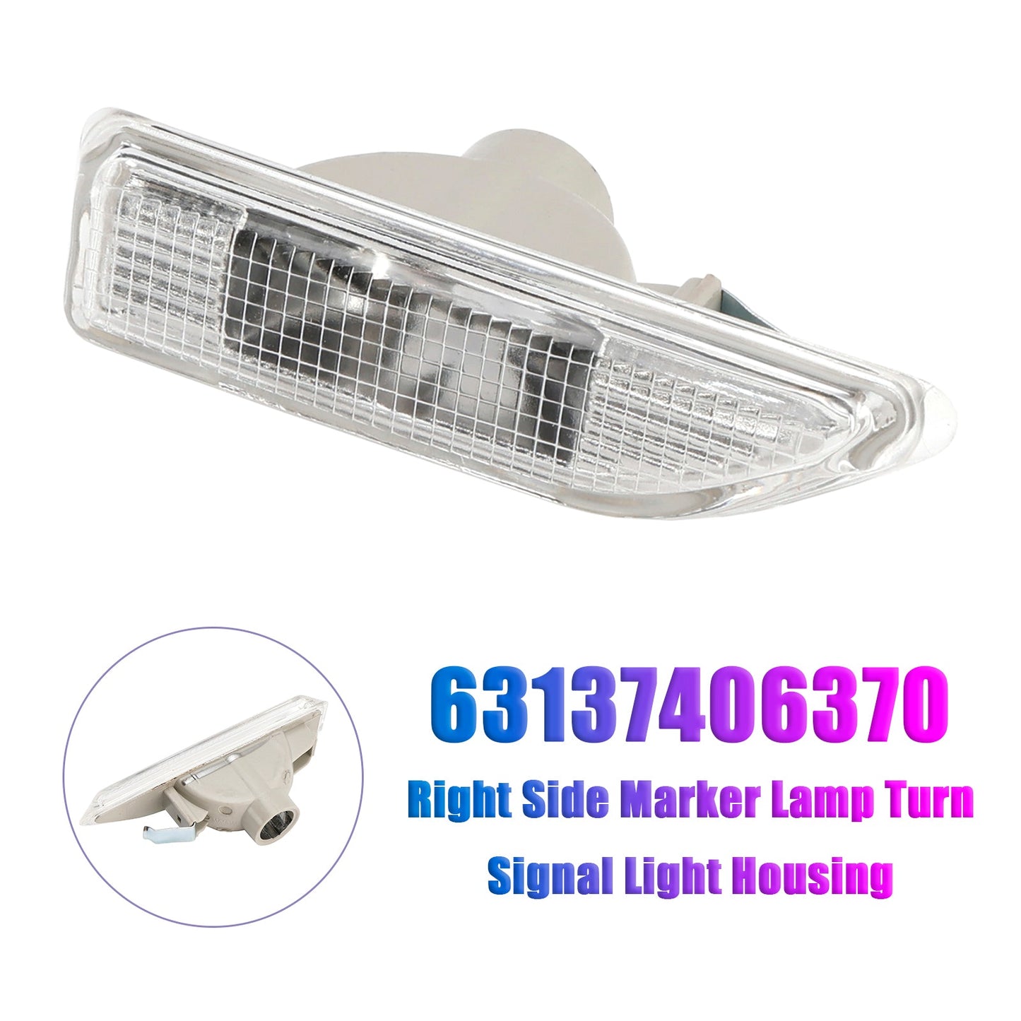 Alloggiamento luce indicatore di direzione lato destro Mini F60 2016-2021 63137406370