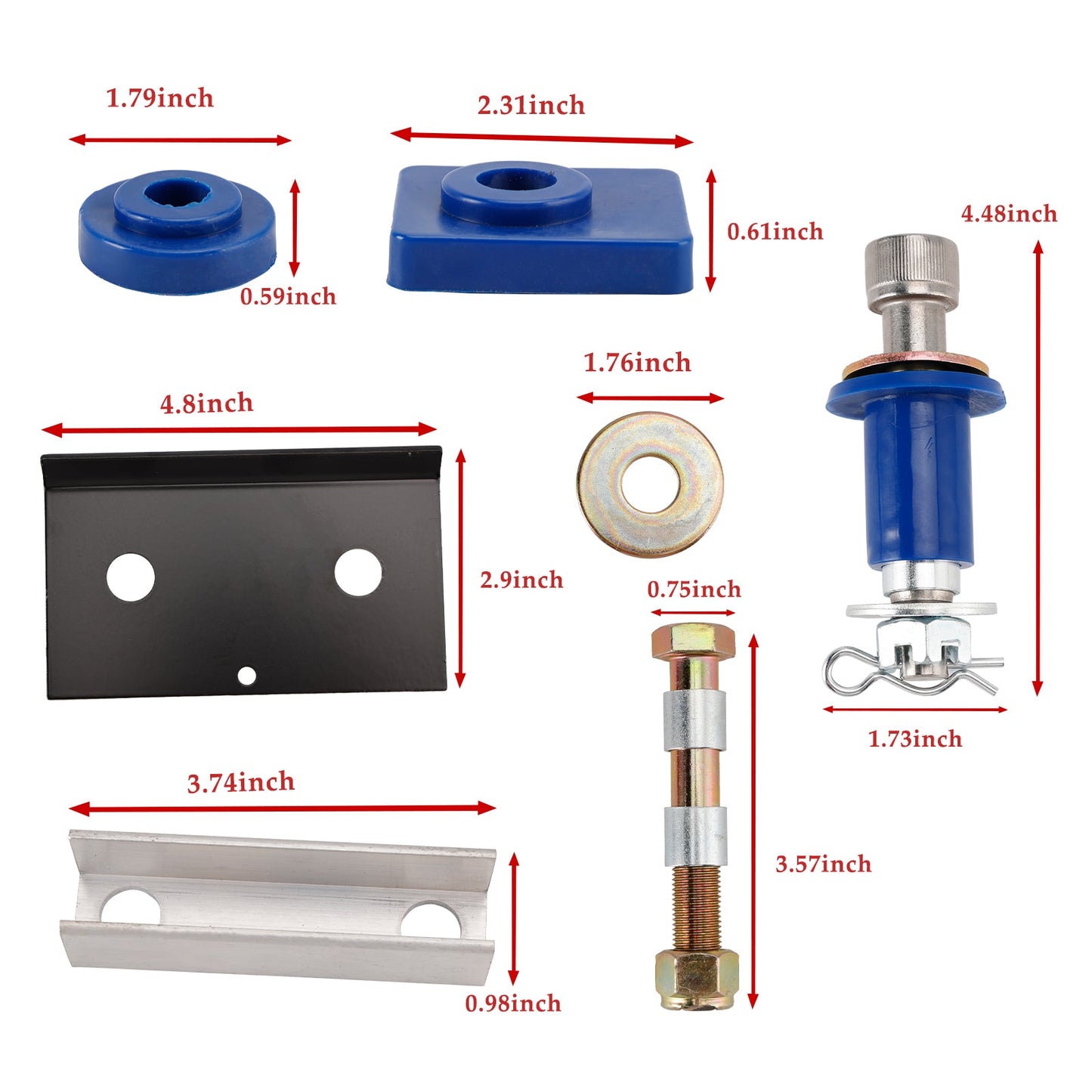 Kit boccola perno cerniera cofano bullone di montaggio 13-04154 adatto per Peterbilt 357 378 379