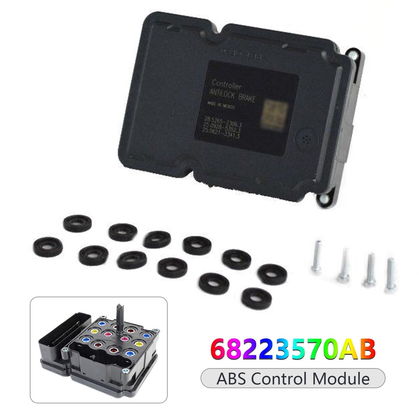 Jeep Compass 2014-2016 Nuovo modulo di controllo ABS 68223570AB 68223570AA