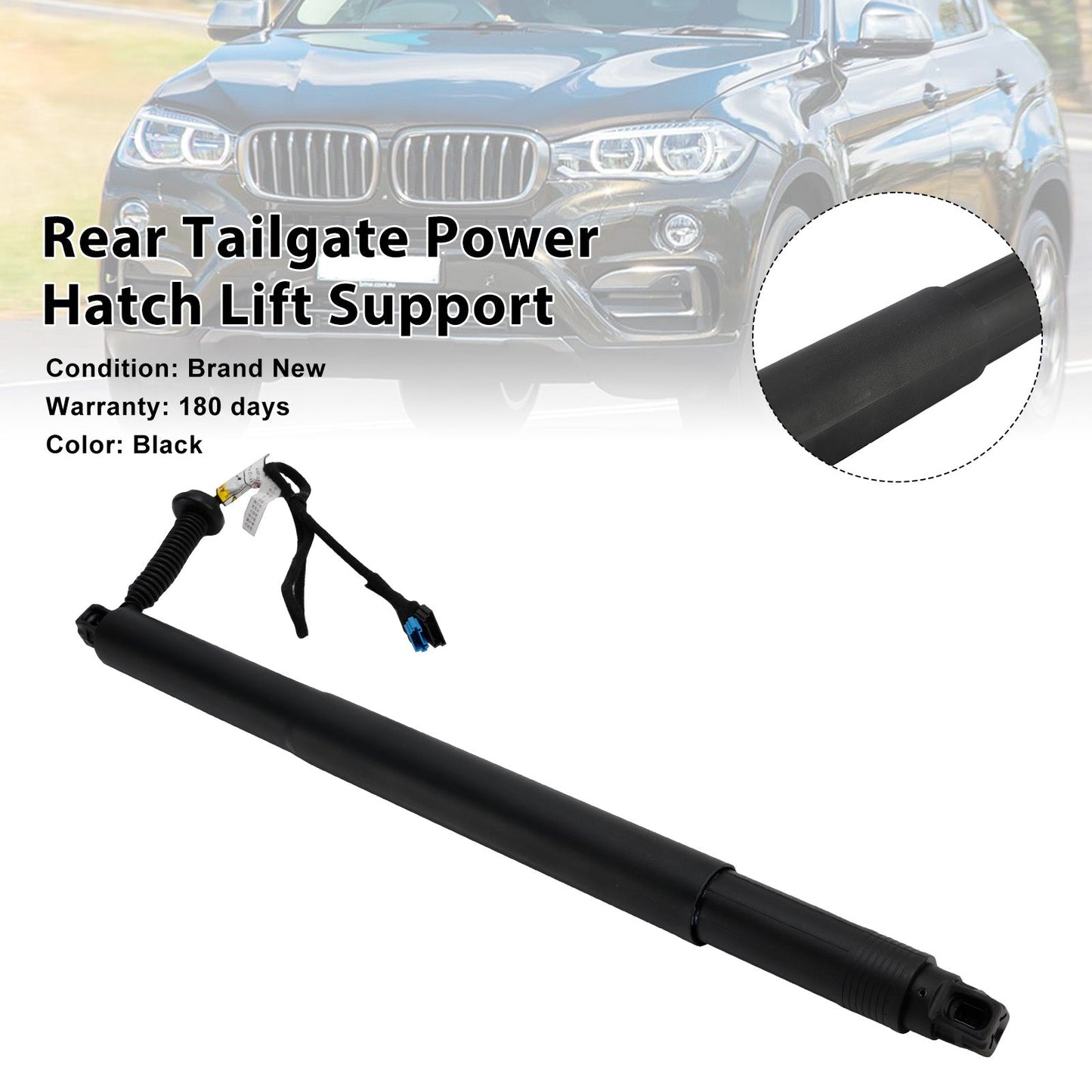 Supporto sollevatore elettrico portellone posteriore sinistro BMW X6 F16 F86 SUV xDrive 50i 2014-2019 4395ccm 449HP 330KW (Benzina) 51247434043
