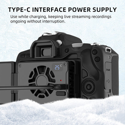 Semiconduttore radiatore fotocamera Slr ventola di raffreddamento per Sony Canon R5/R6/R7/Fuji Xt4