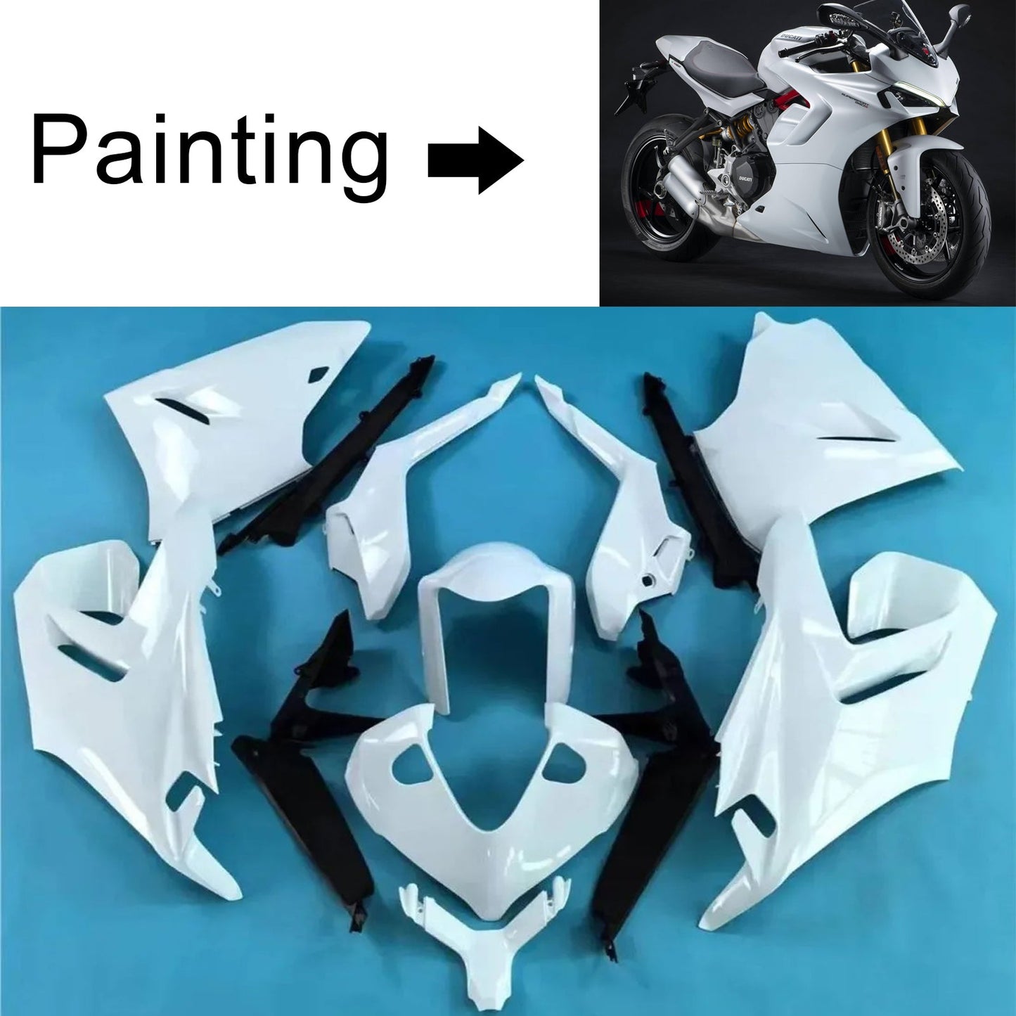 Carrozzeria kit carena iniezione Ducati Supersport 950 950S 2021-2024