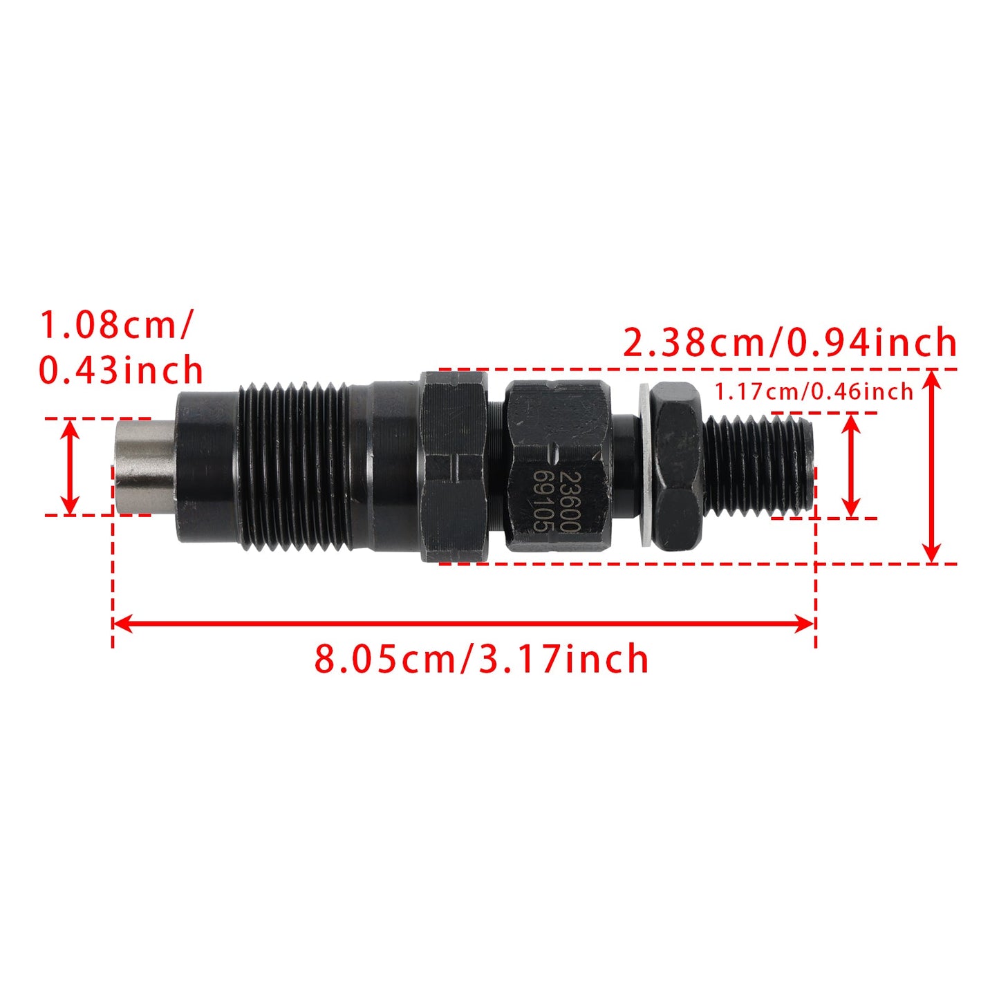 4 pezzi iniettori carburante per Toyota 1KZ-T Land Cruiser 1KZ 093500-5700 23600-69105