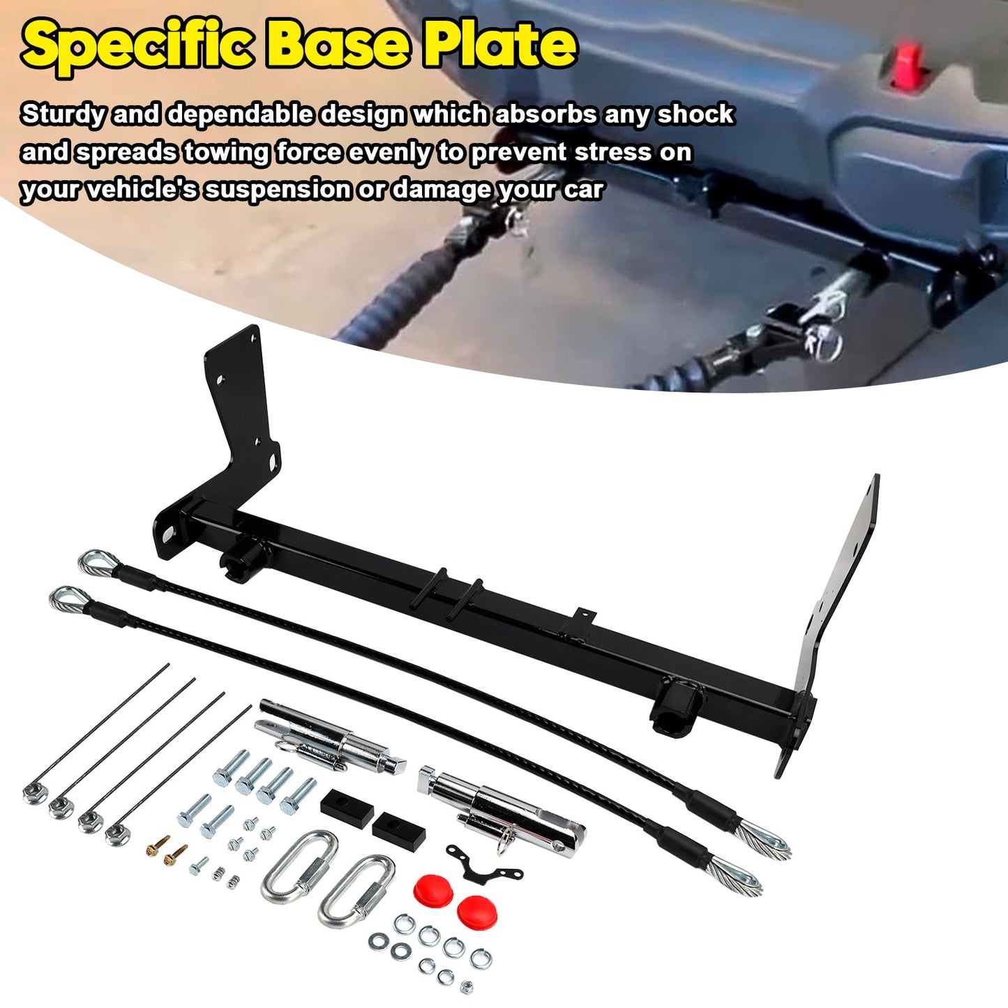 Staffa di base per gancio di traino BX1139 per Jeep Wrangler JL JLU tutti i modelli 2018-2025