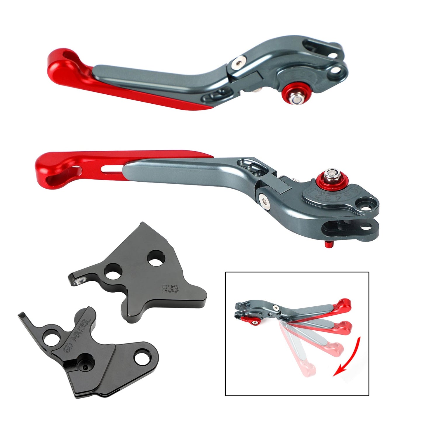 Leva freno frizione regolabile YAMAHA YBR125 2005-2014