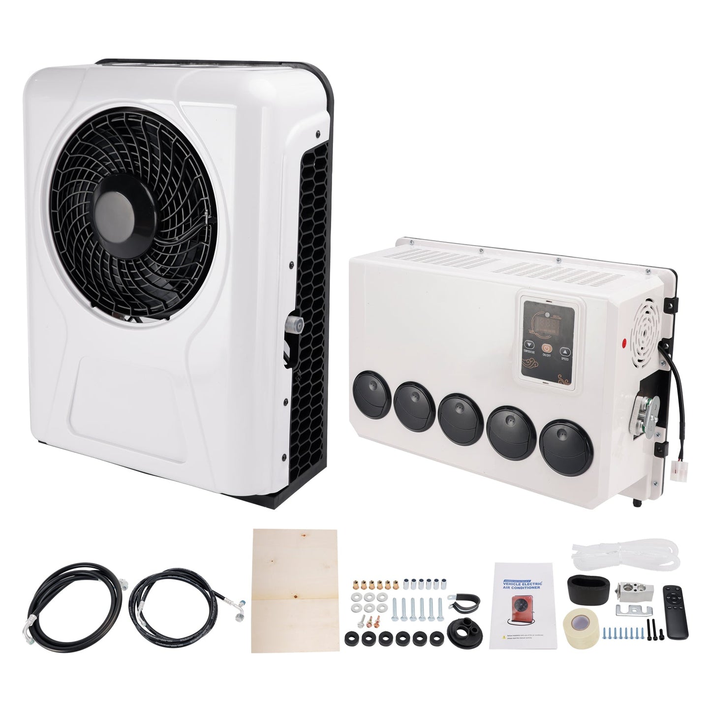 Condizionatore d'aria split DC 24V per camper, roulotte e camion, 13000 BTU.