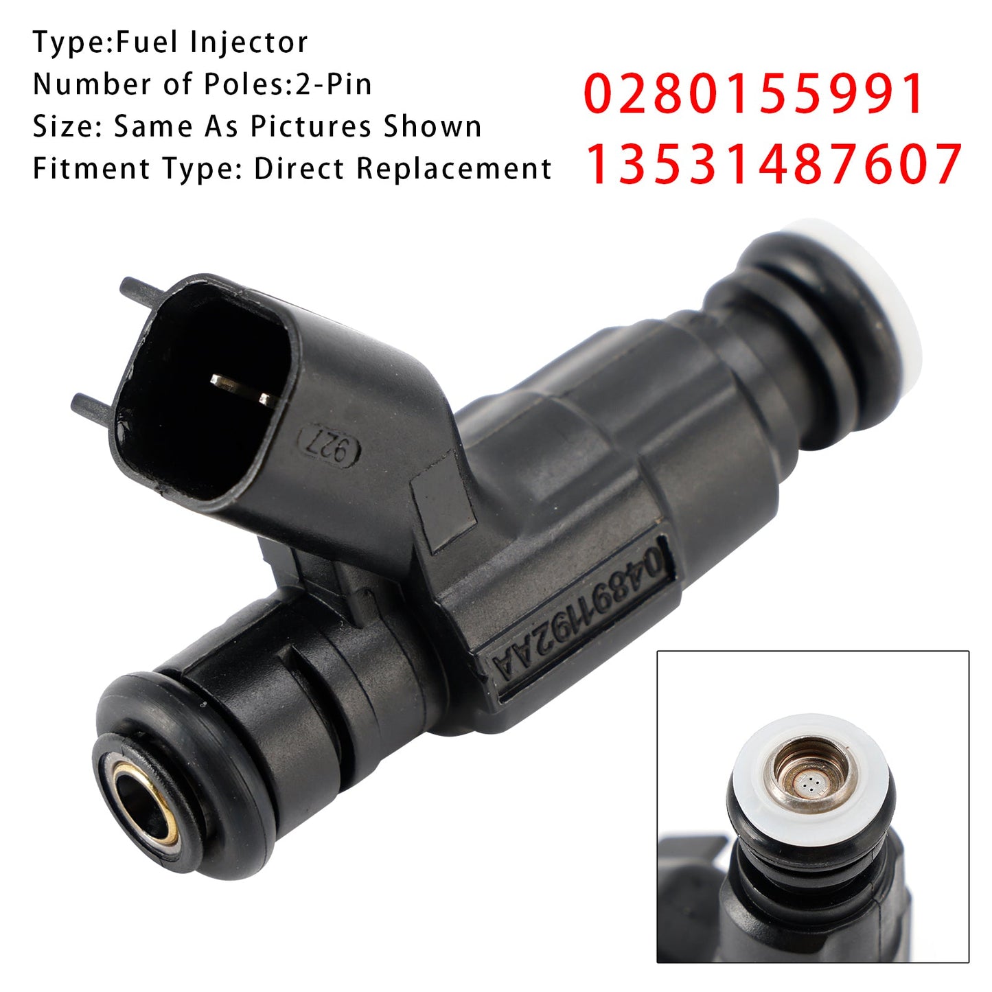 1 pz iniettore carburante per Mini Cooper One R50 R53 R52 1.6 0280155991 13531487607