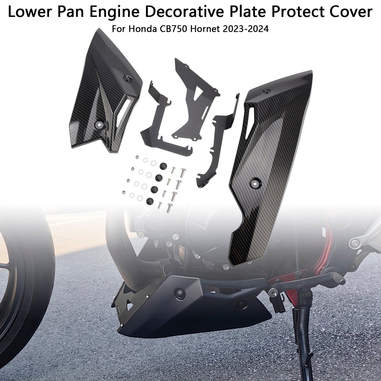 Copertura protettiva decorativa per piastra motore inferiore Honda CB750 Hornet 2023-2024